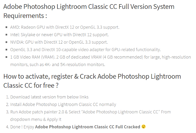 Adobe Photoshop Lightroom Classic 2019 v8.4.1.10 With Crack