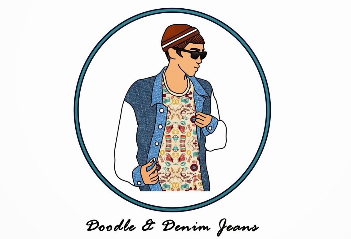 Doodle And Denim Jeans I Love Indonesia