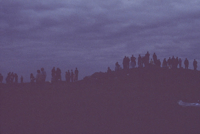The people on Butterdon Hill at near total eclipse