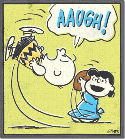 Charlie Brown Lucy football