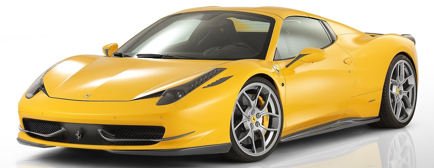  Gambar  Mobil  Ferrari Warna Kuning