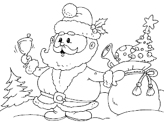 Dibujos de Santa Claus para Pintar, parte 5