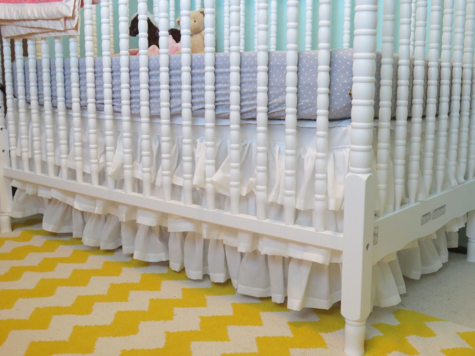 tiered ruffle crib skirt tutorial | Baby girl | Pinterest | Crib ...