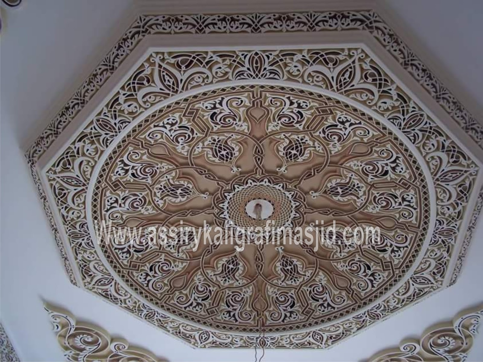  Motif Plafon  Assiry Kaligrafi Masjid