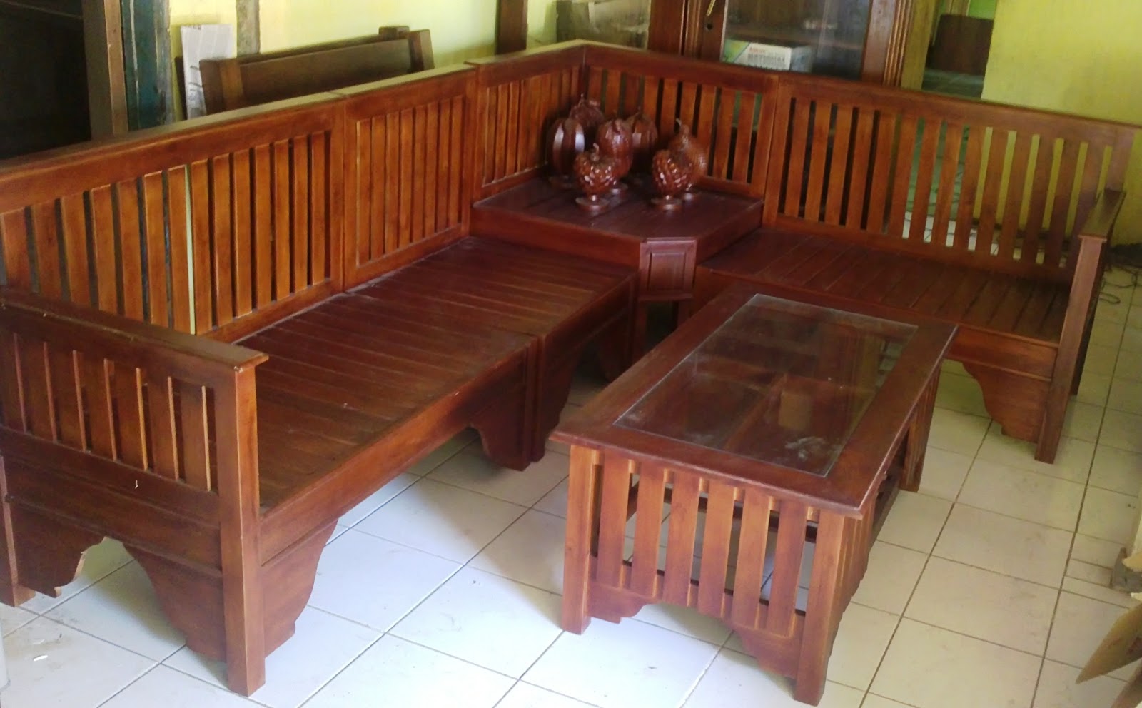 MODEL KURSI SUDUT MINIMALIS Furniture Minimalis Jati Jepara