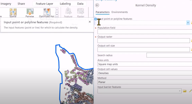 أدوات تحليل الكثافة وفهم اي اداة وطريقة استخدامها | Density Toolset, Kernel Density Tool