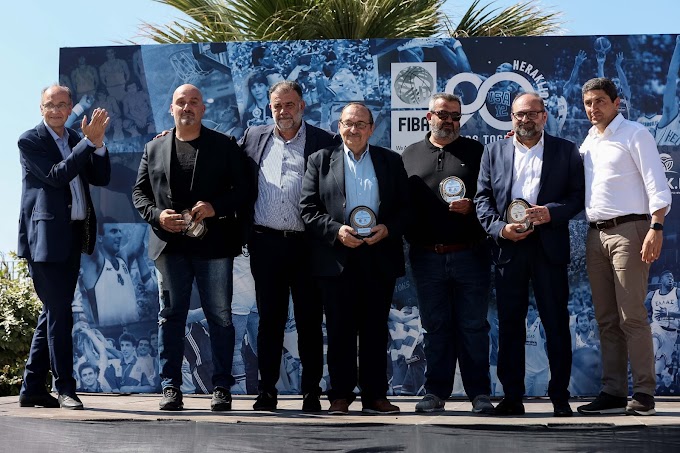 Με τις βραβεύσεις των παραγόντων της Κρήτης «έπεσε» η αυλαία των εορταστικών εκδηλώσεων για τα 90α «γενέθλια» της FIBA-Φωτορεπορτάζ  