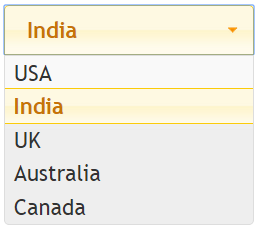 jquery select menu example