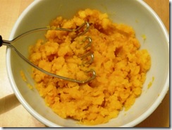 mashed pumpkin