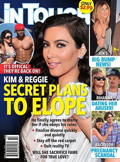 According to InTouch Weekly Kim Kardashian's former boyfriend Reggie