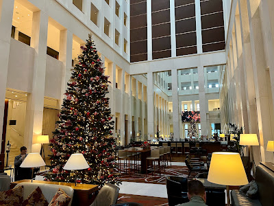 Hotel atrium housing the Lobby Lounge