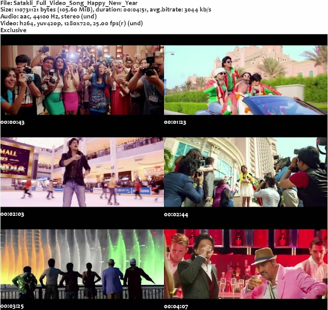 Satakli - Happy New Year (2014) Full Video Song Feat. Shah Rukh Khan 1080p HD