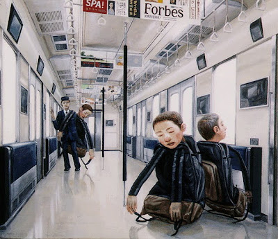 Surrealistic paintings by Tetsuya Ishida