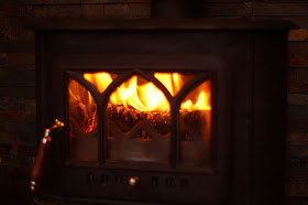 log fire