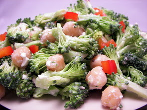 Broccoli Salad with Creamy Feta Dressing