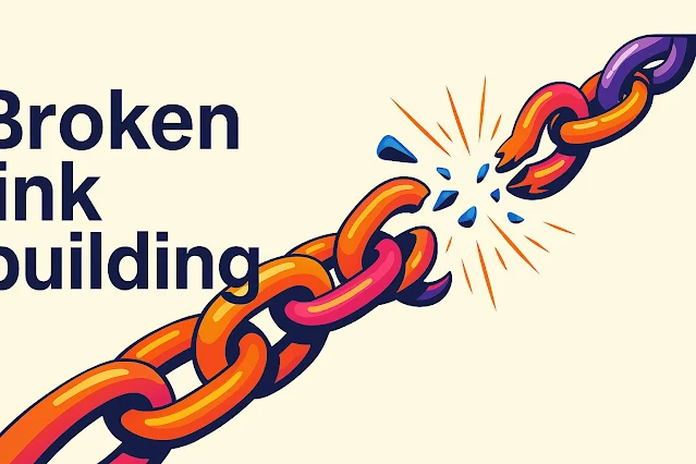 Broken link in a chain, illustrating broken link building.
