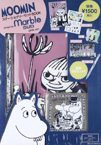 MOOMINステーショナリーセットBOOK design by marble SUD pink ver.(ノート+ペンケース+付せん+ステッカー+ボールペン付) (宝島社ステーショナリーシリーズ)