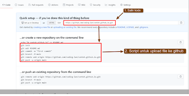 Cara Mengupload Project Web di Github