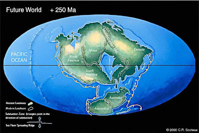 map of earth 250 million years