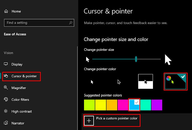 Change The Mouse Pointer Color