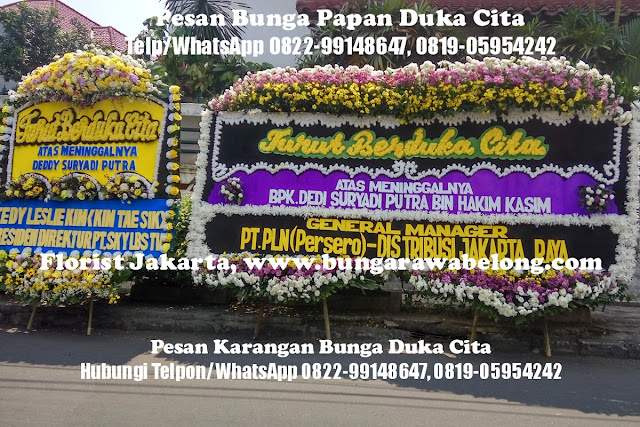 Bunga Papan Ukuran Besar Ucapan Duka Cita