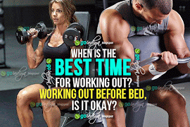 What's the best time to exercise? Working out before bed, is it okay?