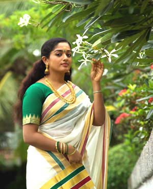 Actress Kavya Mahadevan in Traditional Kerala Saree