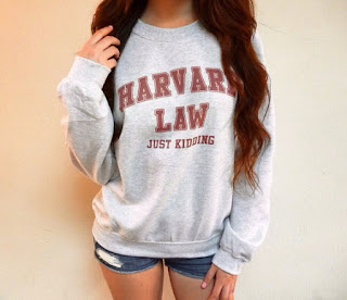 Harvard Law JK sweatshirt| brazenandbrunette.com