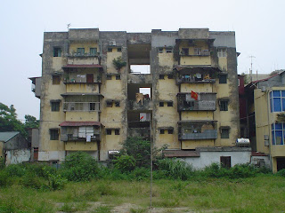 Outskirt building in Hanoi Vietnam