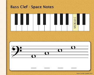 PianoAnne: Bass Clef Space Notes