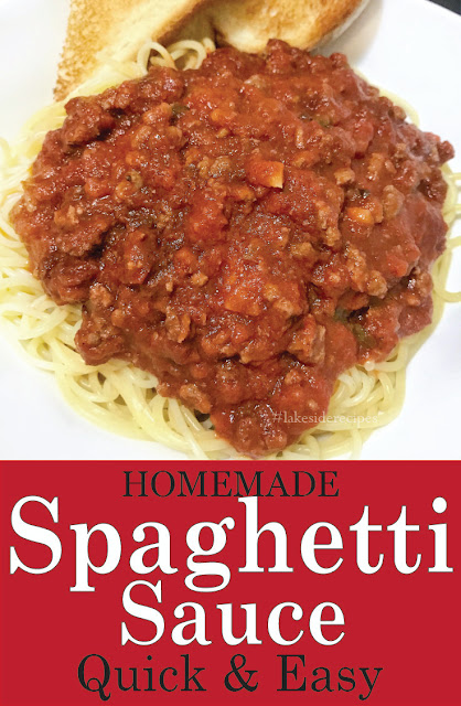 Quick and Easy Spaghetti Sauce Recipe By Lakeside Recipe