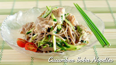 Cucumber Soba Noodles with Shabu-Shabu Pork