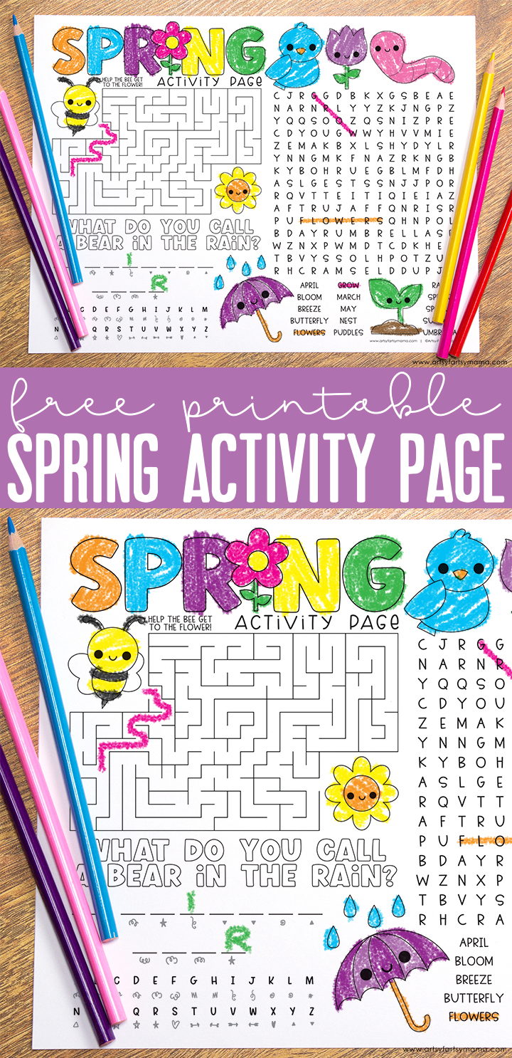 Free Printable Spring Activity Page