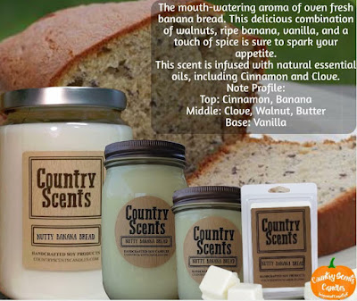 Country Scents Candles Nutty Banana Bread 