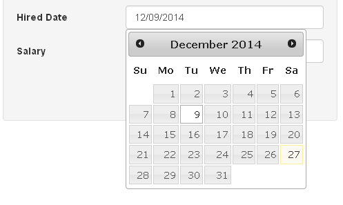 codeigniter bootstrap form date picker example