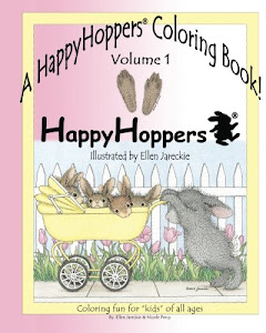 A HappyHoppers® Coloring Book - Volume 1: featuring the HappyHoppers® bunnies by artist Ellen Jareckie