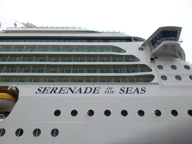 Royal Caribbean cruise ship Serenade of the Seas in Bergen, Norway on a fjord cruise