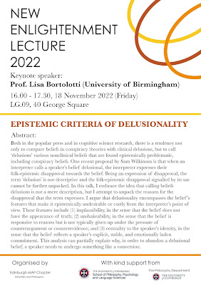 Poster for the New Enlightenment Lecture