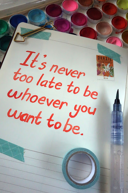 brush lettering, quote of the day, quotes to live by