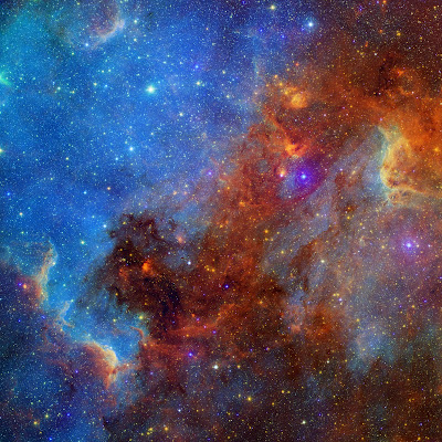 North American Nebula in Different Lights