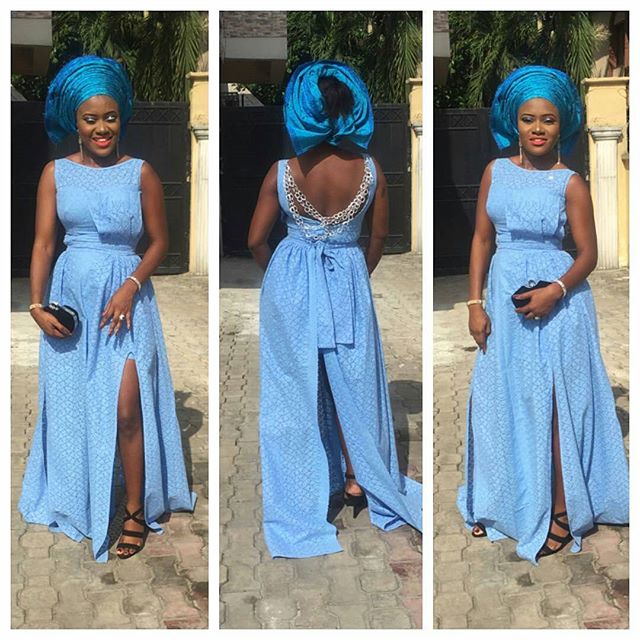 Stylish and Marvelous Aso Ebi Styles For Beautiful Ladies 2016