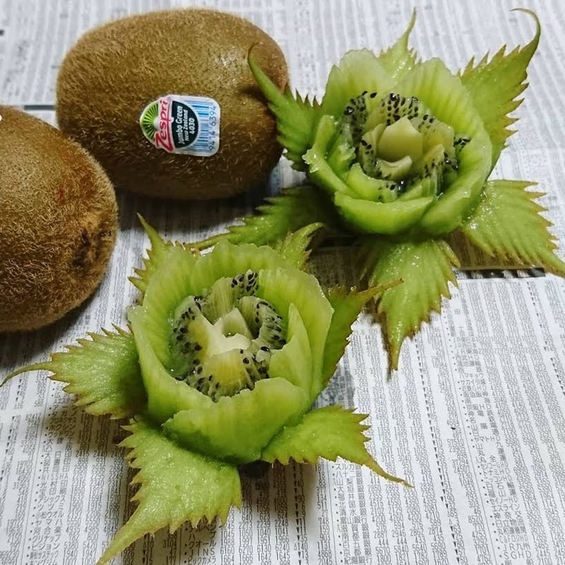 Impresionante comida tallada por Takehiro Kishimoto
