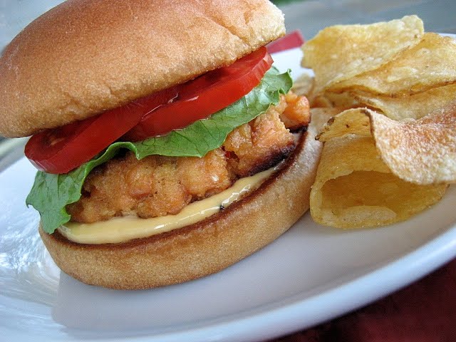 Salmon Burgers with Tomato Chutney Recipe | Healthy Seafood Recipe