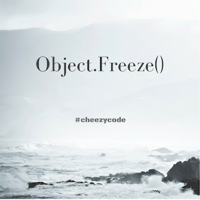 object.freeze in javascript to make immutable objects