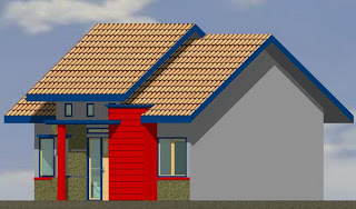 Type 60 model rumah modern