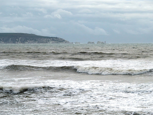 View towards The Needles from Milford on Sea