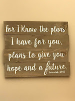 sign For I know the plans I have for you