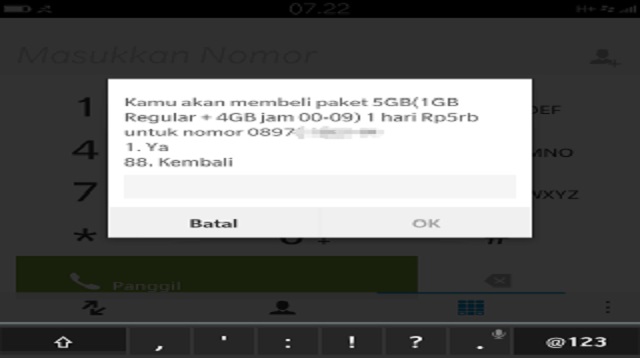 Cara Transfer Kuota Telkomsel 5GB Tanpa Pulsa