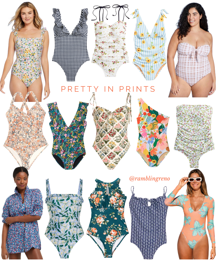 spring 2022 swimsuit, floral one pieces swimsuits, pretty swimsuits