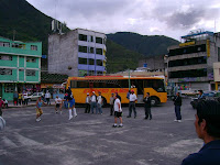 Bus station volleyball!